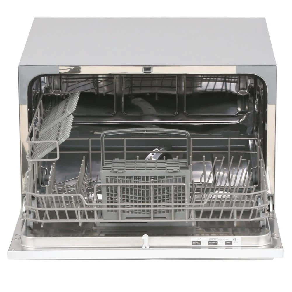 21 in. Silver Portable Countertop 120-Volt Dishwasher with 7 Cycles with 6 Place Settings Capacity SPT 21 in. Silver Portable Countertop 120-Volt Dishwasher with 7 Cycles with 6 Place Settings Capacity -Appliance Parts Pros Shop silver spt countertop dishwashers sd 2224dsa 77 1000