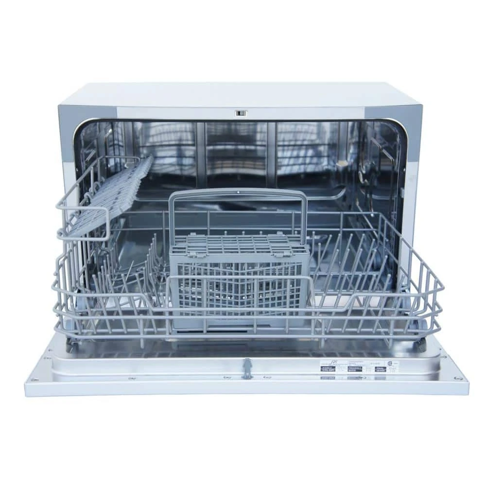 21 in. Silver Portable Countertop 120-Volt Dishwasher with 7 Cycles with 6 Place Settings Capacity SPT 21 in. Silver Portable Countertop 120-Volt Dishwasher with 7 Cycles with 6 Place Settings Capacity -Appliance Parts Pros Shop silver spt countertop dishwashers sd 2224dsb e1 1000