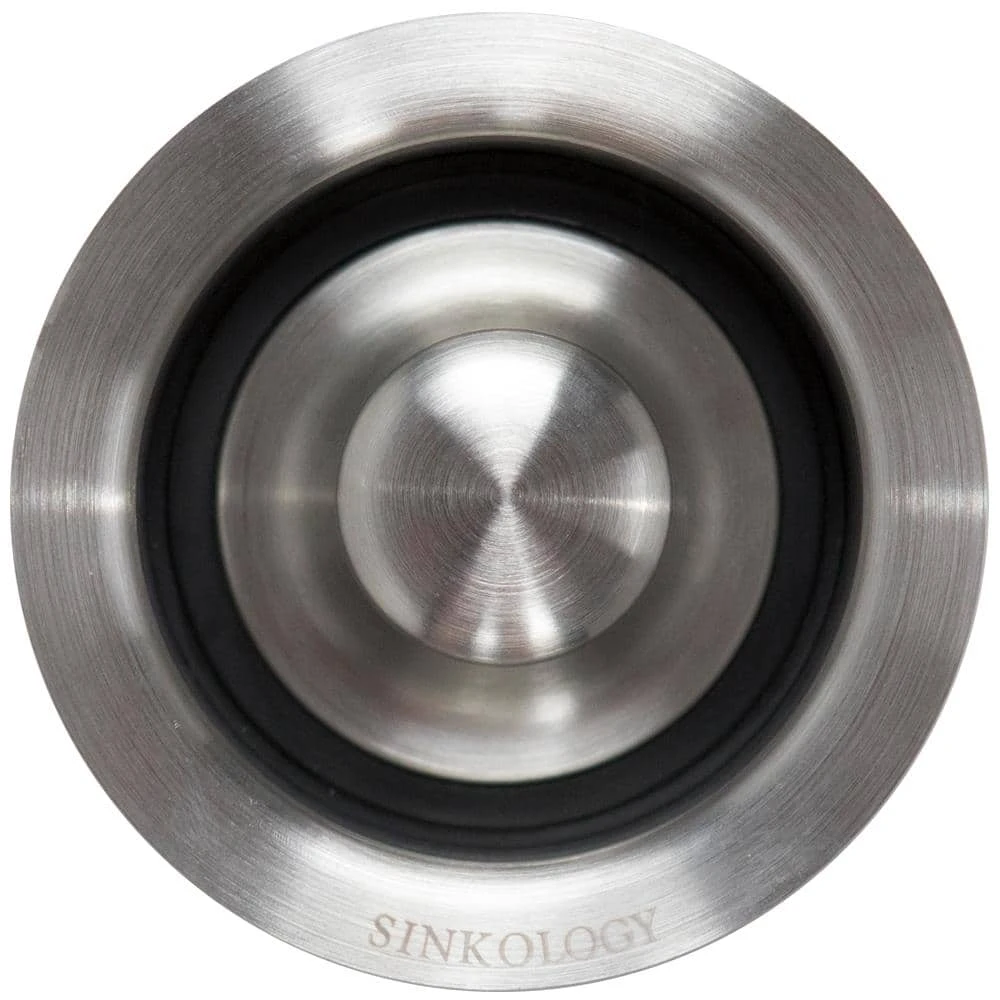 SinkSense Kitchen Sink Disposal Flange with Stopper in Stainless Steel SINKOLOGY SinkSense Kitchen Sink Disposal Flange with Stopper in Stainless Steel -Appliance Parts Pros Shop stainless sinkology garbage disposal parts td35 03 a0 1000