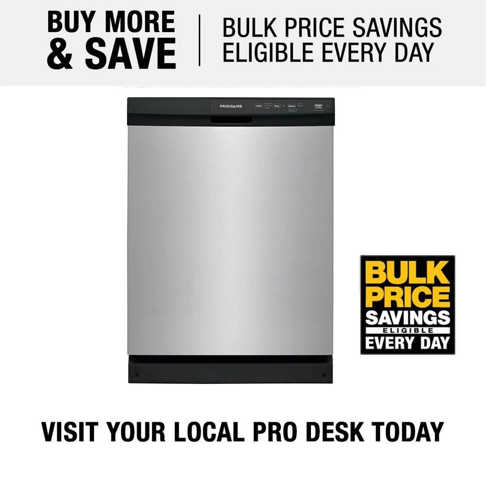 24 in. Stainless Steel Front Control Built-In Tall Tub Dishwasher, 55 dBA Frigidaire 24 in. Stainless Steel Front Control Built-In Tall Tub Dishwasher, 55 dBA -Appliance Parts Pros Shop stainless steel frigidaire built in dishwashers ffcd2413us a0 1000