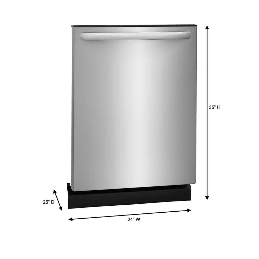 24 in. Stainless Steel Top Control Built-In Tall Tub Dishwasher, ENERGY STAR, 54 dBA Frigidaire 24 in. Stainless Steel Top Control Built-In Tall Tub Dishwasher, ENERGY STAR, 54 dBA -Appliance Parts Pros Shop stainless steel frigidaire built in dishwashers ffid2426ts de 1000