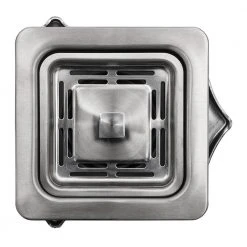 S STRICTLY KITCHEN + BATH Stainless Steel Square Garbage Disposal Adapter