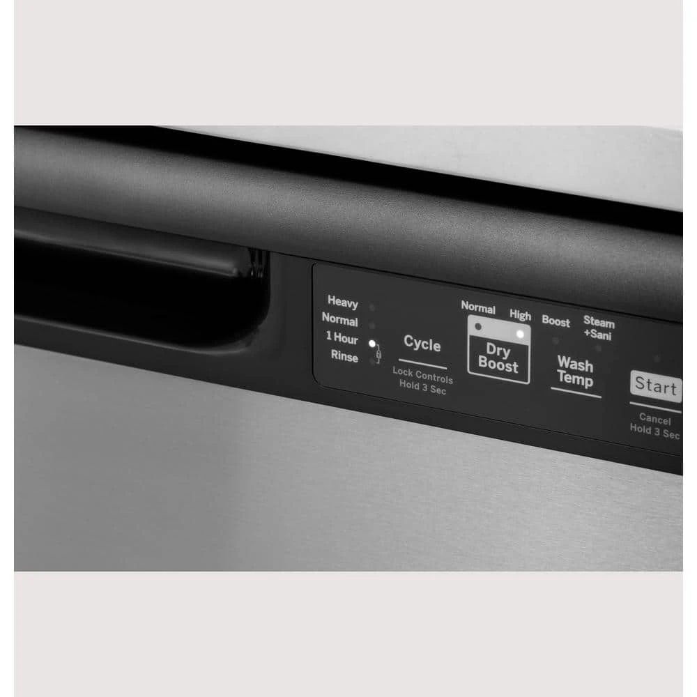 24 in. Stainless Steel Front Control Built-In Tall Tub Dishwasher with Steam Cleaning, Dry Boost, and 55 dBA GE 24 in. Stainless Steel Front Control Built-In Tall Tub Dishwasher with Steam Cleaning, Dry Boost, and 55 dBA -Appliance Parts Pros Shop stainless steel ge built in dishwashers gdf535psrss fa 1000