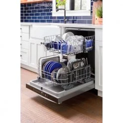 24 in. Fingerprint Resistant Stainless Steel Top Control Built-In Tall Tub Dishwasher with Steam Clean and 52 dBA 9 24 in. Fingerprint Resistant Stainless Steel Top Control Built-In Tall Tub Dishwasher with Steam Clean and 52 dBA -Appliance Parts Pros Shop stainless steel ge built in dishwashers gdt550pyrfs 1f 1000