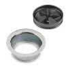 Antimicrobial Quiet Collar Sink Baffle and Sink Flange for InSinkErator Garbage Disposals in Stainless Steel
