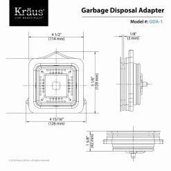 KRAUS Garbage Disposal Adapter -Appliance Parts Pros Shop stainless steel kraus garbage disposal parts gda 1 40 1000