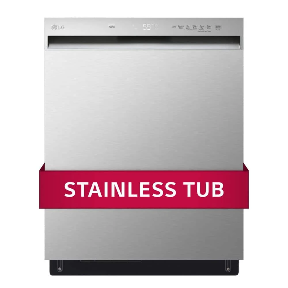 24 in. in Stainless Steel Front Control Dishwasher with NeveRust Stainless Steel Tub and Dynamic Dry LG Electronics 24 in. in Stainless Steel Front Control Dishwasher with NeveRust Stainless Steel Tub and Dynamic Dry -Appliance Parts Pros Shop stainless steel lg electronics built in dishwashers ldfn3432t 64 1000