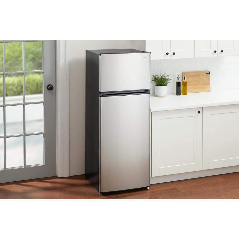 7.1 cu. ft. Top Freezer Refrigerator in Stainless Steel Look Vissani 7.1 cu. ft. Top Freezer Refrigerator in Stainless Steel Look -Appliance Parts Pros Shop stainless steel look vissani top freezer refrigerators mdff7ss 40 1000