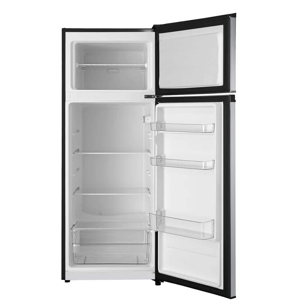 7.1 cu. ft. Top Freezer Refrigerator in Stainless Steel Look Vissani 7.1 cu. ft. Top Freezer Refrigerator in Stainless Steel Look -Appliance Parts Pros Shop stainless steel look vissani top freezer refrigerators mdff7ss 4f 1000