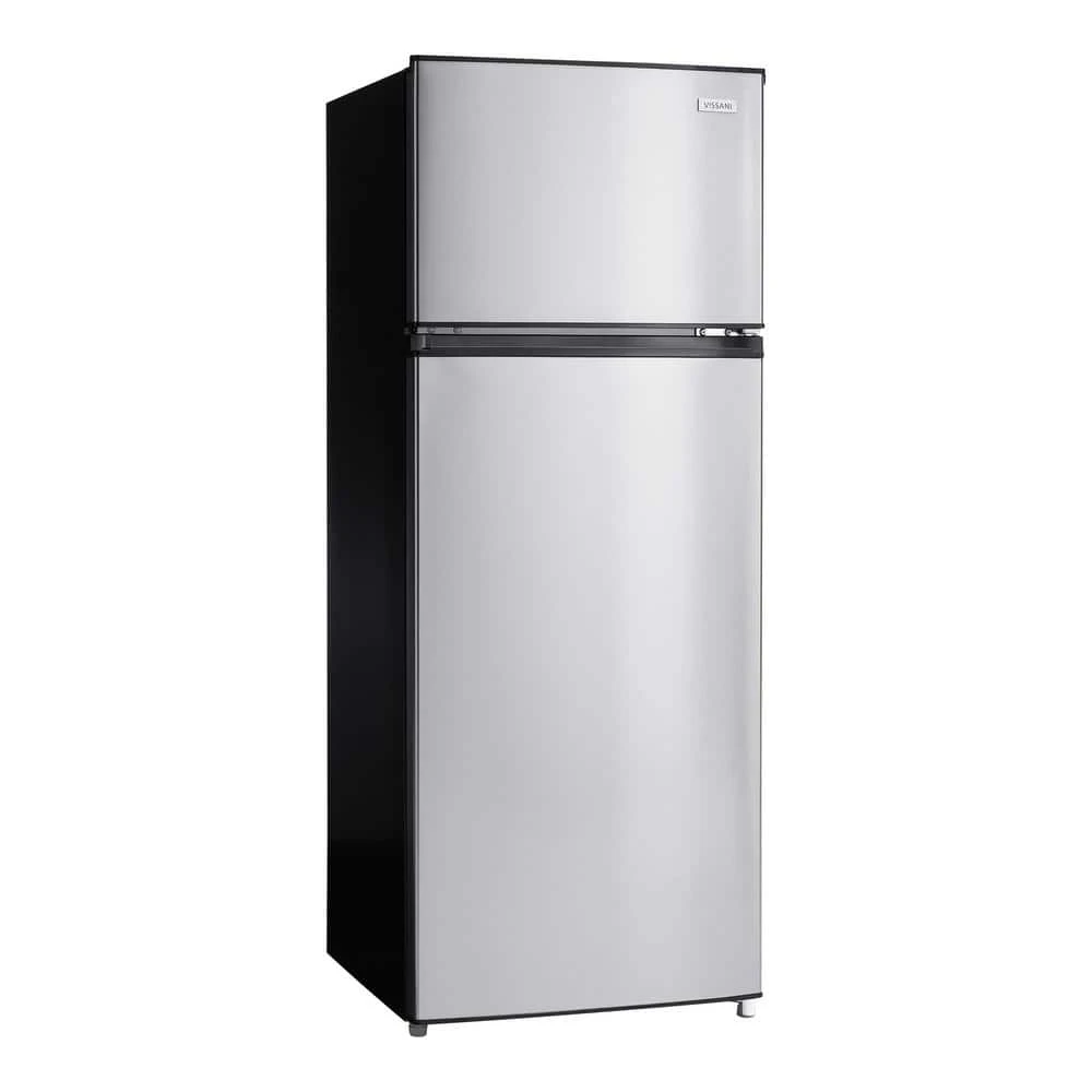 7.1 cu. ft. Top Freezer Refrigerator in Stainless Steel Look Vissani 7.1 cu. ft. Top Freezer Refrigerator in Stainless Steel Look -Appliance Parts Pros Shop stainless steel look vissani top freezer refrigerators mdff7ss 64 1000
