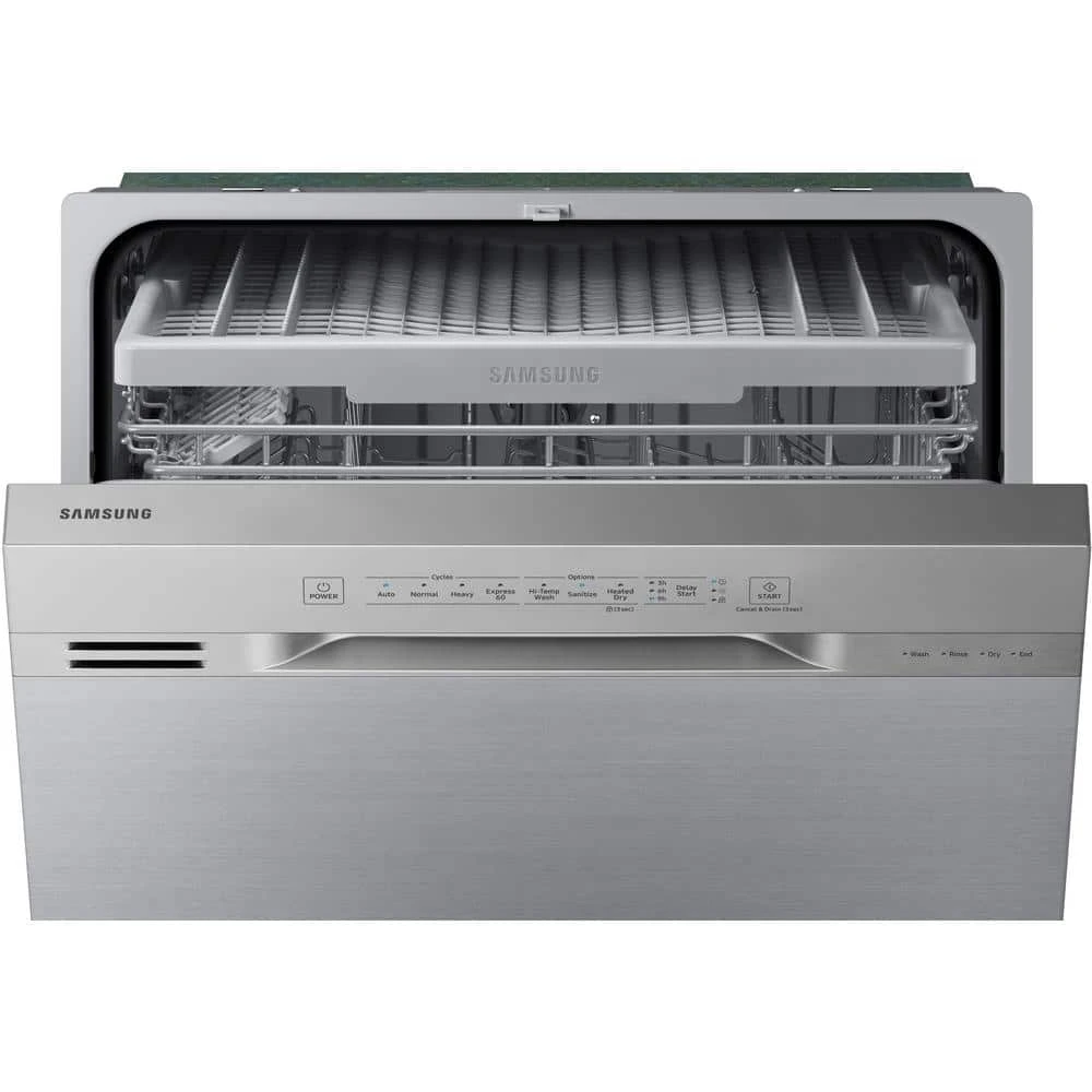 24 in. Front Control Dishwasher in Stainless Steel with 3rd Rack, 51 dBA Samsung 24 in. Front Control Dishwasher in Stainless Steel with 3rd Rack, 51 dBA -Appliance Parts Pros Shop stainless steel samsung built in dishwashers dw80n3030us 1d 1000
