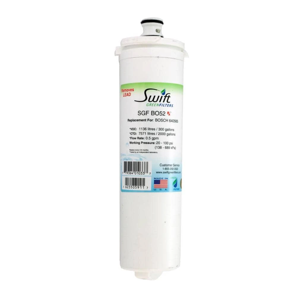 Replacement Water Filter for BOSCH 640565 (CUNO CS-52) Swift Green Filters Replacement Water Filter for BOSCH 640565 (CUNO CS-52) -Appliance Parts Pros Shop swift green filters refrigerator water filters sgf bo52 rx 64 1000