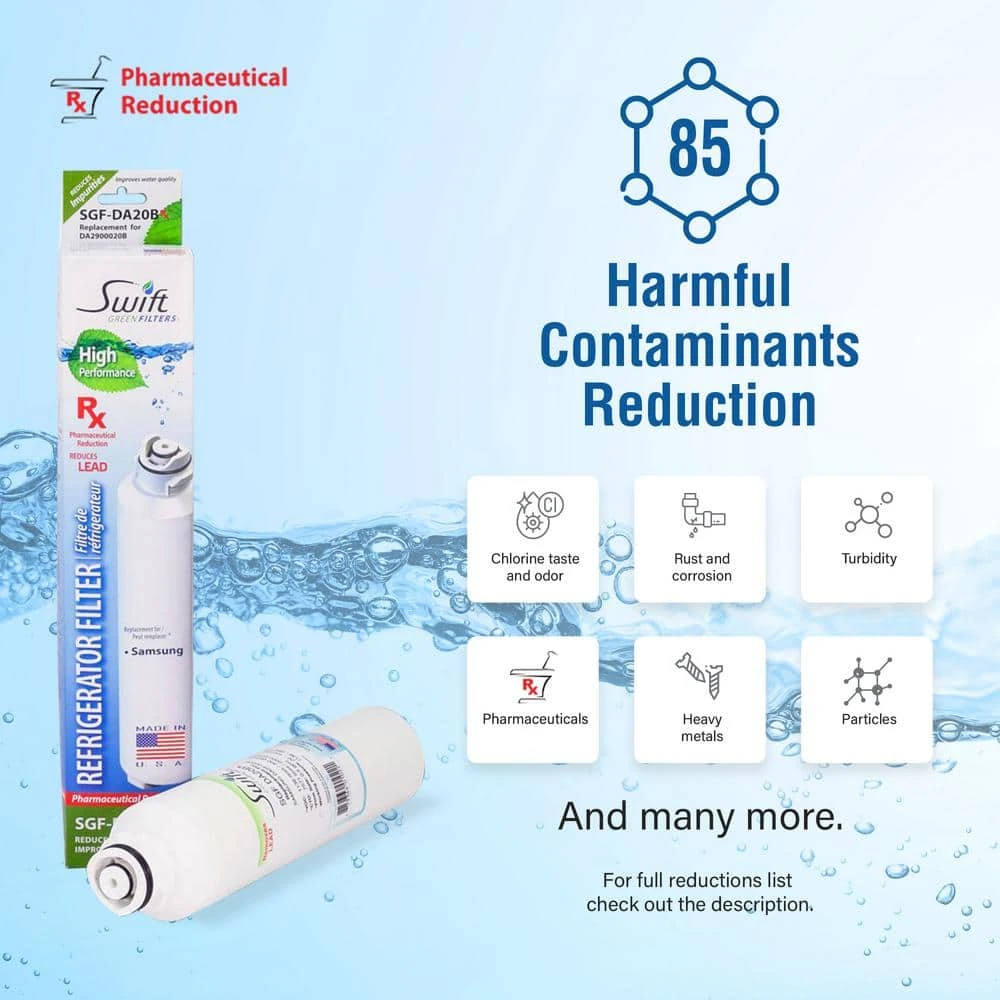 Replacement Water Filter for Samsung DA29-0020B Swift Green Filters Replacement Water Filter for Samsung DA29-0020B -Appliance Parts Pros Shop swift green filters refrigerator water filters sgf da20b rx 4f 1000 1
