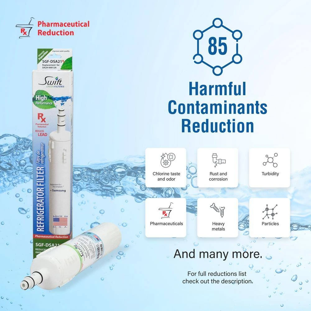 Replacement Water Filter for Samsung DA29-00012A Swift Green Filters Replacement Water Filter for Samsung DA29-00012A -Appliance Parts Pros Shop swift green filters refrigerator water filters sgf dsa21 rx c3 1000 1