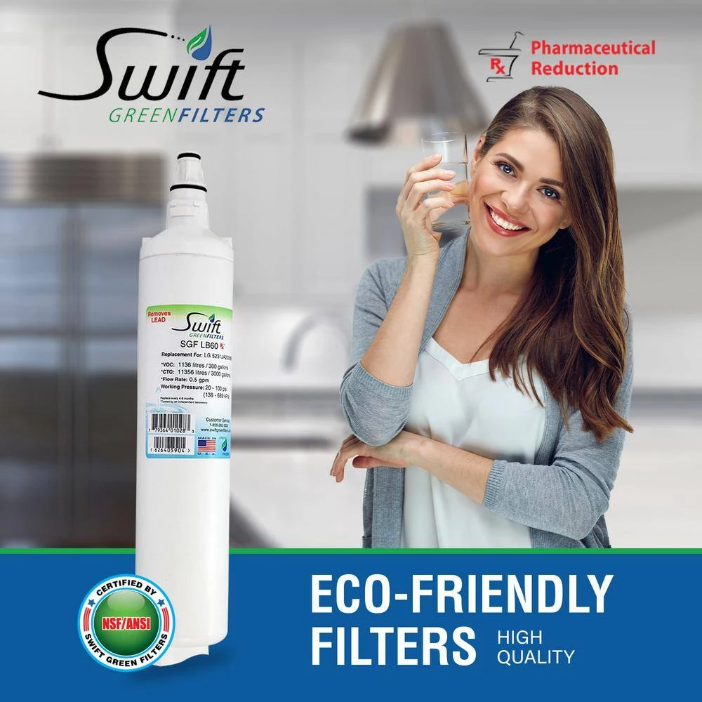 Replacement Water Filter for LG 5231JA2006B Swift Green Filters Replacement Water Filter for LG 5231JA2006B -Appliance Parts Pros Shop swift green filters refrigerator water filters sgf lb60 rx 4f 1000 2