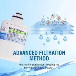 Swift Green Filters Replacement Water Filter for GE MXRC 6 Swift Green Filters Replacement Water Filter for GE MXRC -Appliance Parts Pros Shop swift green filters refrigerator water filters sgf mxrc rx 1f 1000 2
