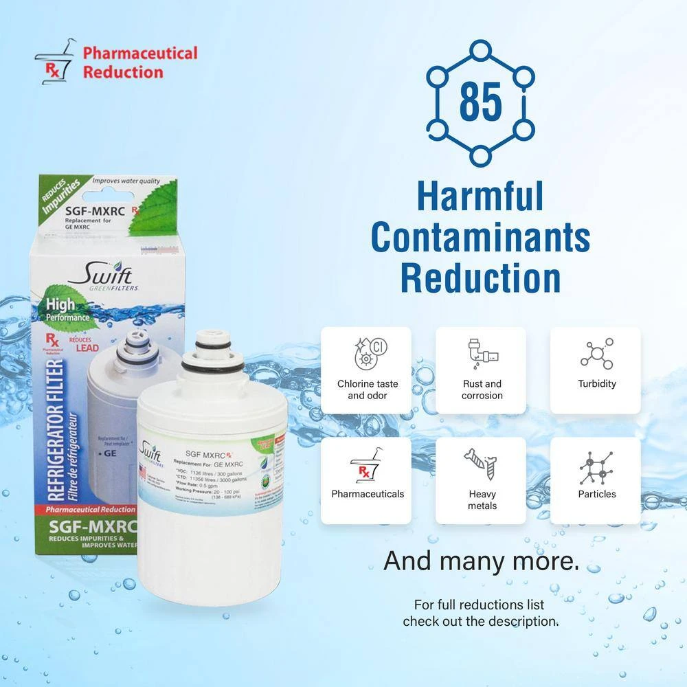 Replacement Water Filter for GE MXRC (2-Pack) Swift Green Filters Replacement Water Filter for GE MXRC (2-Pack) -Appliance Parts Pros Shop swift green filters refrigerator water filters sgf mxrc rx 44 1000