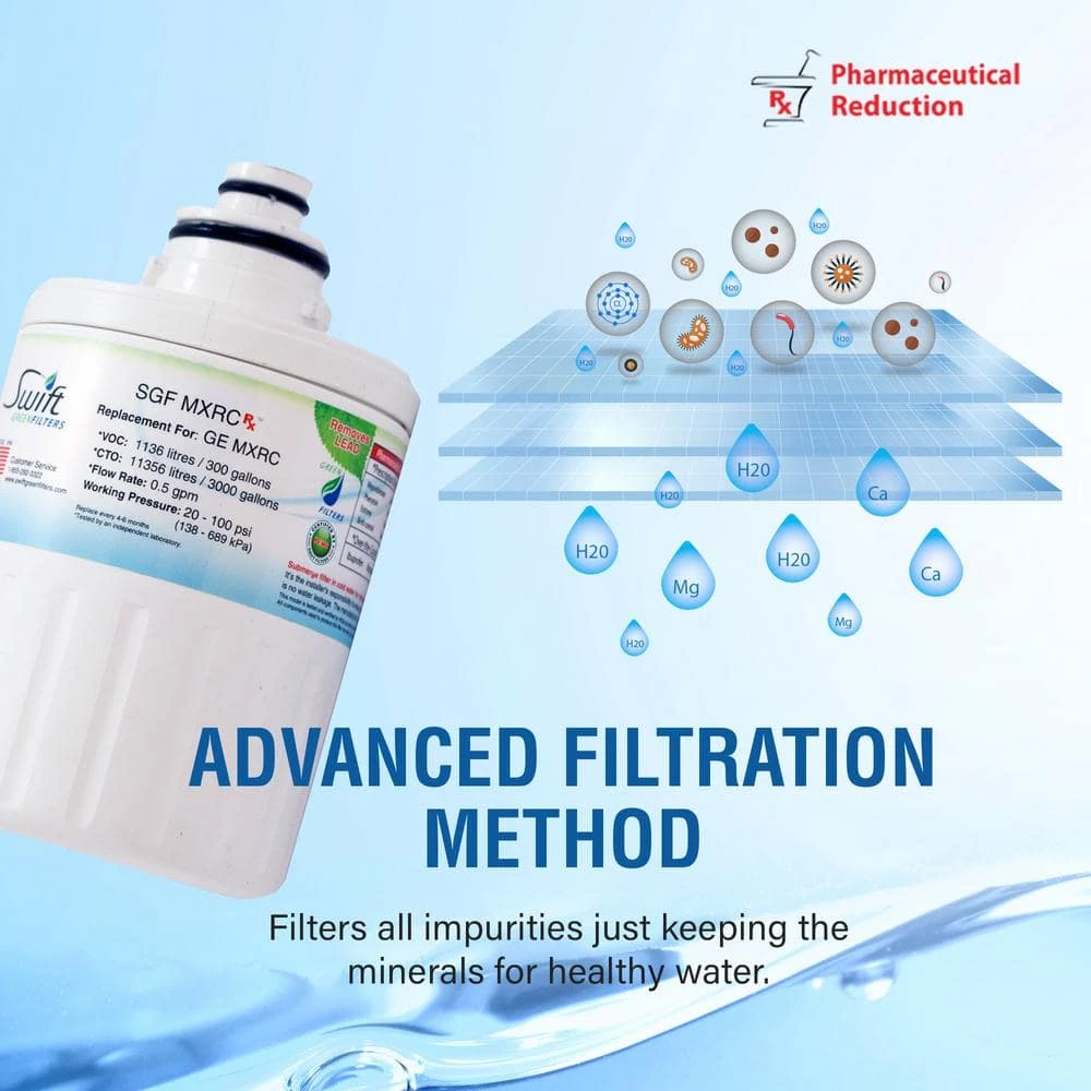 Replacement Water Filter for GE MXRC (3-Pack) Swift Green Filters Replacement Water Filter for GE MXRC (3-Pack) -Appliance Parts Pros Shop swift green filters refrigerator water filters sgf mxrc rx 76 1000