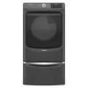 Maytag 27 in. Laundry Pedestal in Volcano Black with Storage Drawer