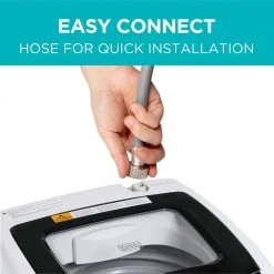 BLACK+DECKER 17.69 in. W 0.9 cu. ft. White Portable Top Load Washing Machine 10 BLACK+DECKER 17.69 in. W 0.9 cu. ft. White Portable Top Load Washing Machine -Appliance Parts Pros Shop white black decker portable washing machines bpwm09w 76 1000