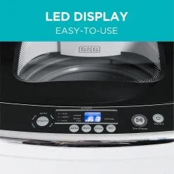 BLACK+DECKER 17.69 in. W 0.9 cu. ft. White Portable Top Load Washing Machine 5 BLACK+DECKER 17.69 in. W 0.9 cu. ft. White Portable Top Load Washing Machine -Appliance Parts Pros Shop white black decker portable washing machines bpwm09w c3 1000