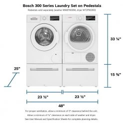 Appliance Parts Pros Shop -Appliance Parts Pros Shop white bosch washer and dryer pedestals wmzpw20w c3 1000