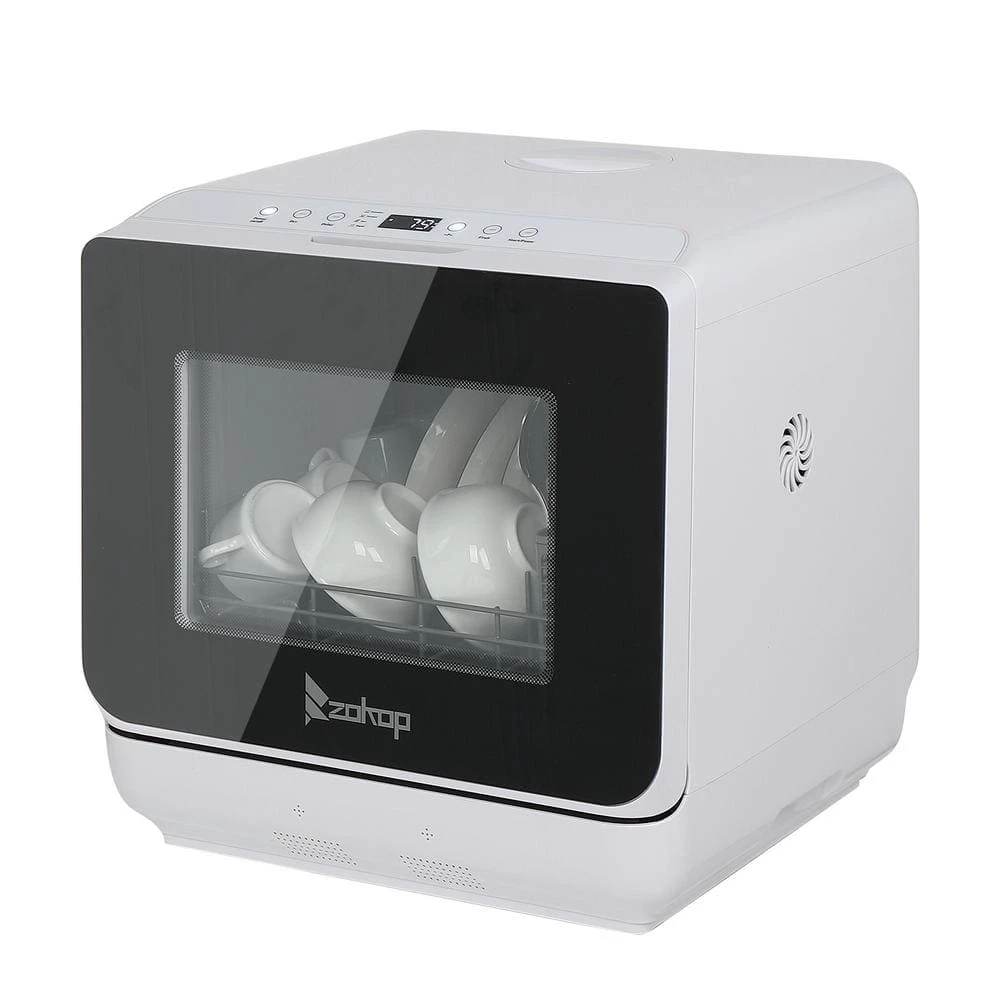 18 in. Portable Countertop Dishwasher with 4 Place Settings Capacity Karl home 18 in. Portable Countertop Dishwasher with 4 Place Settings Capacity -Appliance Parts Pros Shop white countertop dishwashers 161706064359 40 1000