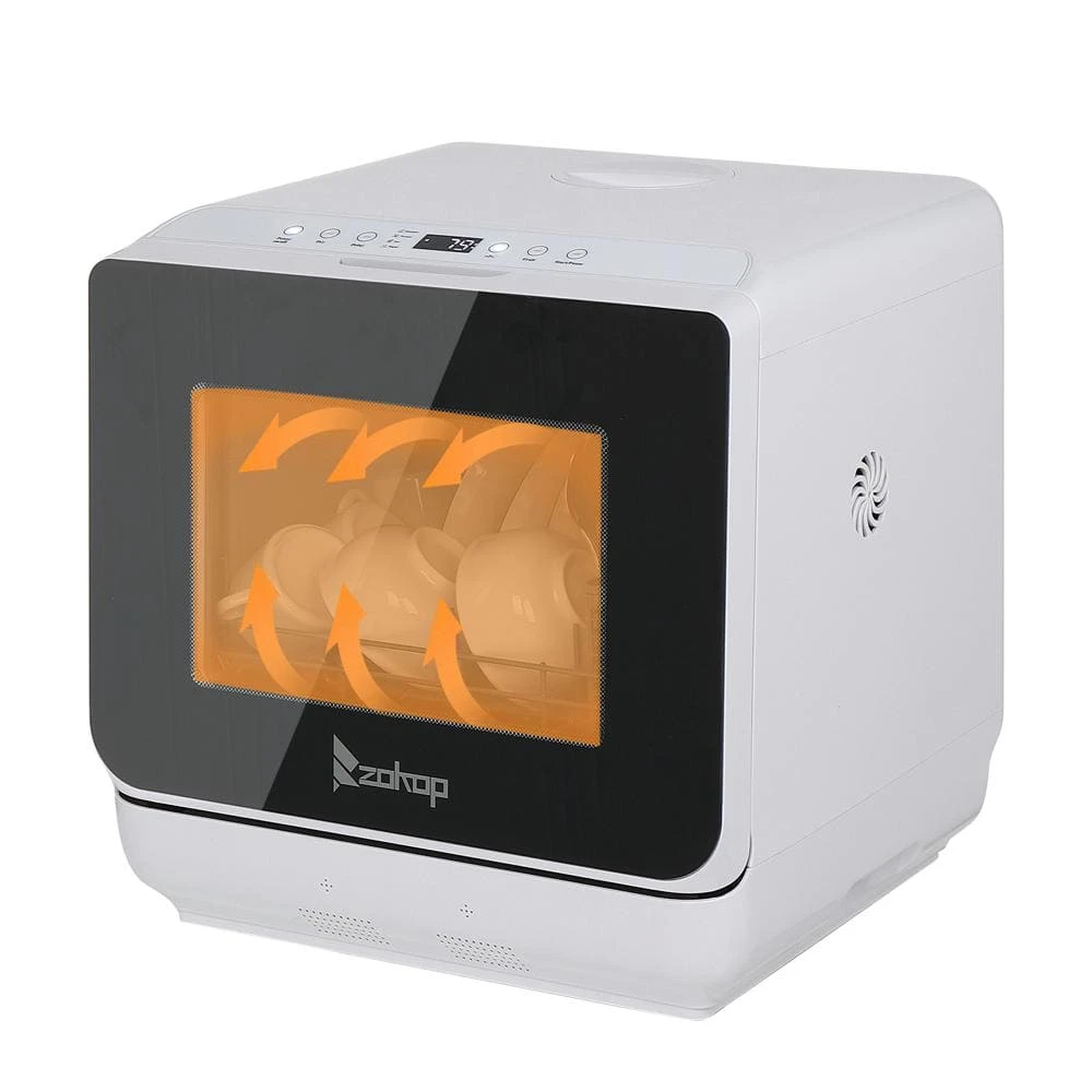 18 in. Portable Countertop Dishwasher with 4 Place Settings Capacity Karl home 18 in. Portable Countertop Dishwasher with 4 Place Settings Capacity -Appliance Parts Pros Shop white countertop dishwashers 161706064359 4f 1000