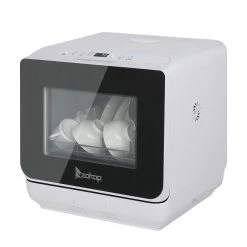 Karl home 18 in. Portable Countertop Dishwasher with 4 Place Settings Capacity