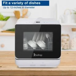 Karl home 18 in. Portable Countertop Dishwasher with 4 Place Settings Capacity 5 Karl home 18 in. Portable Countertop Dishwasher with 4 Place Settings Capacity -Appliance Parts Pros Shop white countertop dishwashers 161706064359 c3 1000