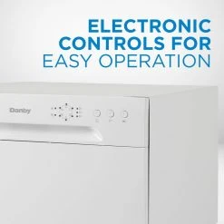 Danby 24 in. White CounterTop Front Control Dishwasher with 6-Cycles, 6 Place Settings Capacity 9 Danby 24 in. White CounterTop Front Control Dishwasher with 6-Cycles, 6 Place Settings Capacity -Appliance Parts Pros Shop white danby countertop dishwashers ddw621wdb 1f 1000