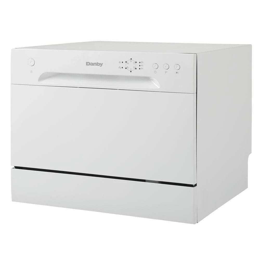 24 in. White CounterTop Front Control Dishwasher with 6-Cycles, 6 Place Settings Capacity Danby 24 in. White CounterTop Front Control Dishwasher with 6-Cycles, 6 Place Settings Capacity -Appliance Parts Pros Shop white danby countertop dishwashers ddw621wdb 40 1000