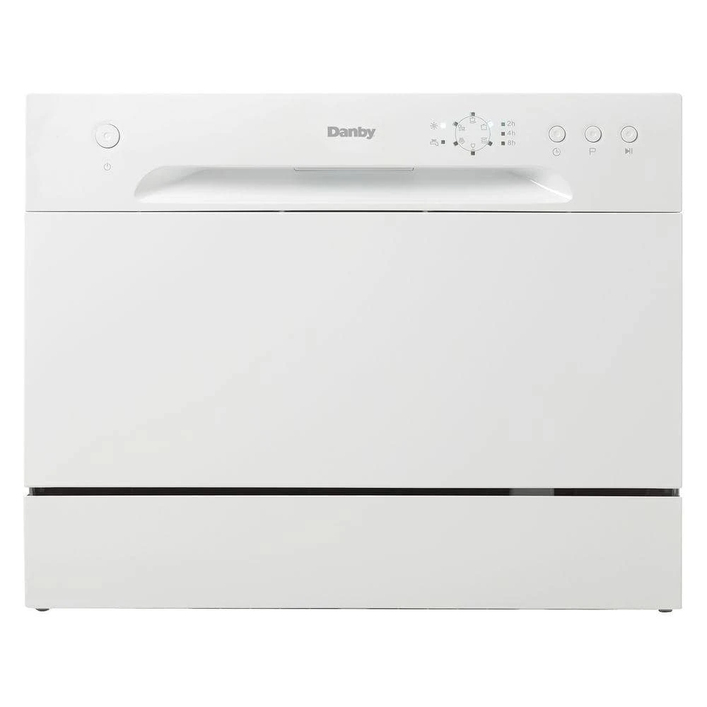 24 in. White CounterTop Front Control Dishwasher with 6-Cycles, 6 Place Settings Capacity Danby 24 in. White CounterTop Front Control Dishwasher with 6-Cycles, 6 Place Settings Capacity -Appliance Parts Pros Shop white danby countertop dishwashers ddw621wdb 64 1000
