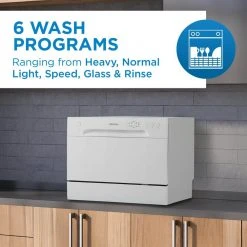 Danby 24 in. White CounterTop Front Control Dishwasher with 6-Cycles, 6 Place Settings Capacity 11 Danby 24 in. White CounterTop Front Control Dishwasher with 6-Cycles, 6 Place Settings Capacity -Appliance Parts Pros Shop white danby countertop dishwashers ddw621wdb fa 1000