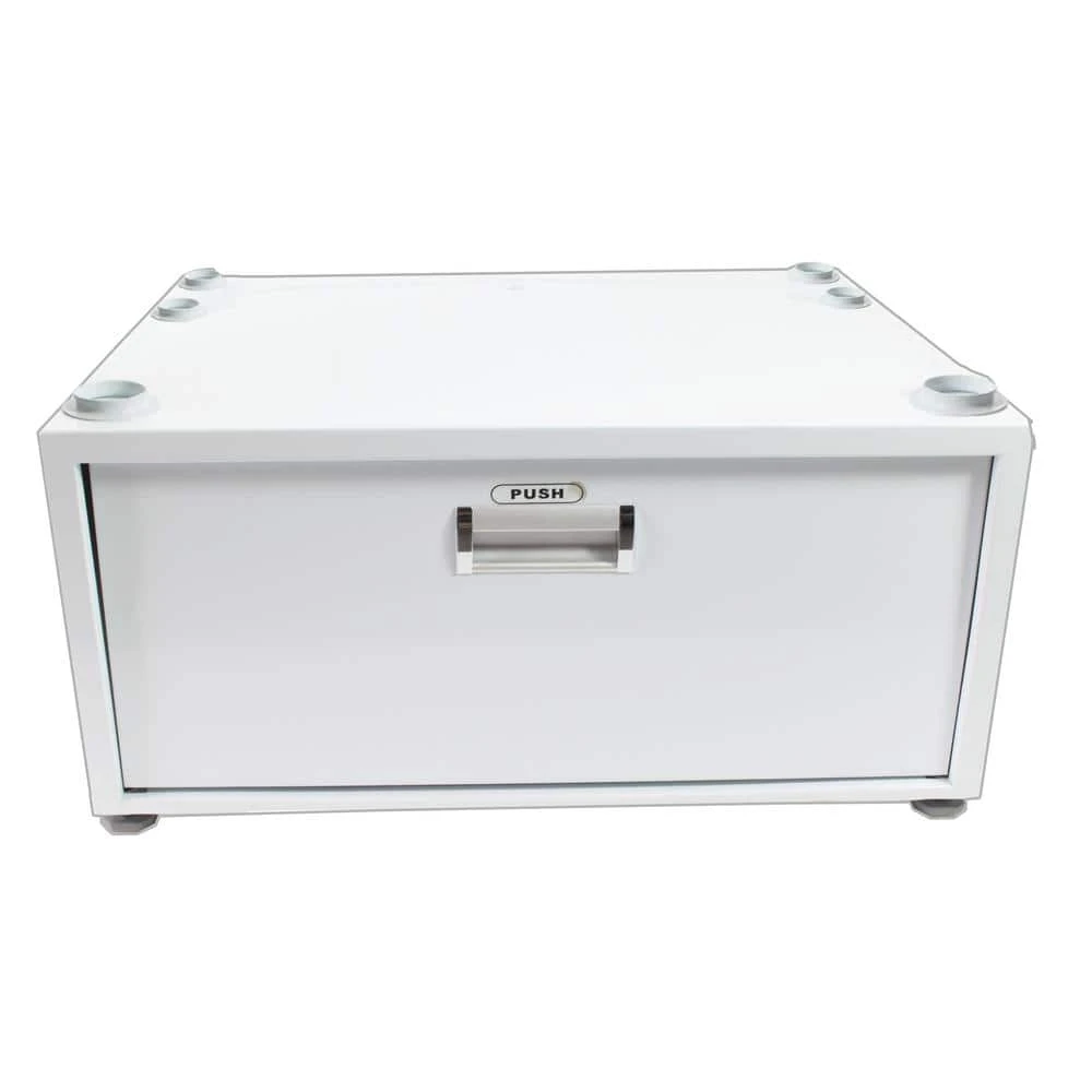 23.6 in. High Laundry Pedestal in 10 in. with Drawer in White Equator 23.6 in. High Laundry Pedestal in 10 in. with Drawer in White -Appliance Parts Pros Shop white equator washer and dryer pedestals pdl 4455 w 64 1000