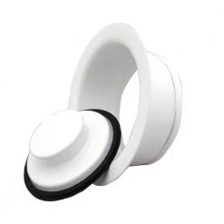 Everbilt Designer Color Sink Flange and Stopper Set in White