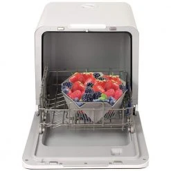 Farberware FCDMSDWH Complete Portable Countertop Dishwasher, 2 Place Settings, 5 Wash Programs, Digital Controls, White -Appliance Parts Pros Shop white farberware countertop dishwashers fcdmsdwh 1f 1000