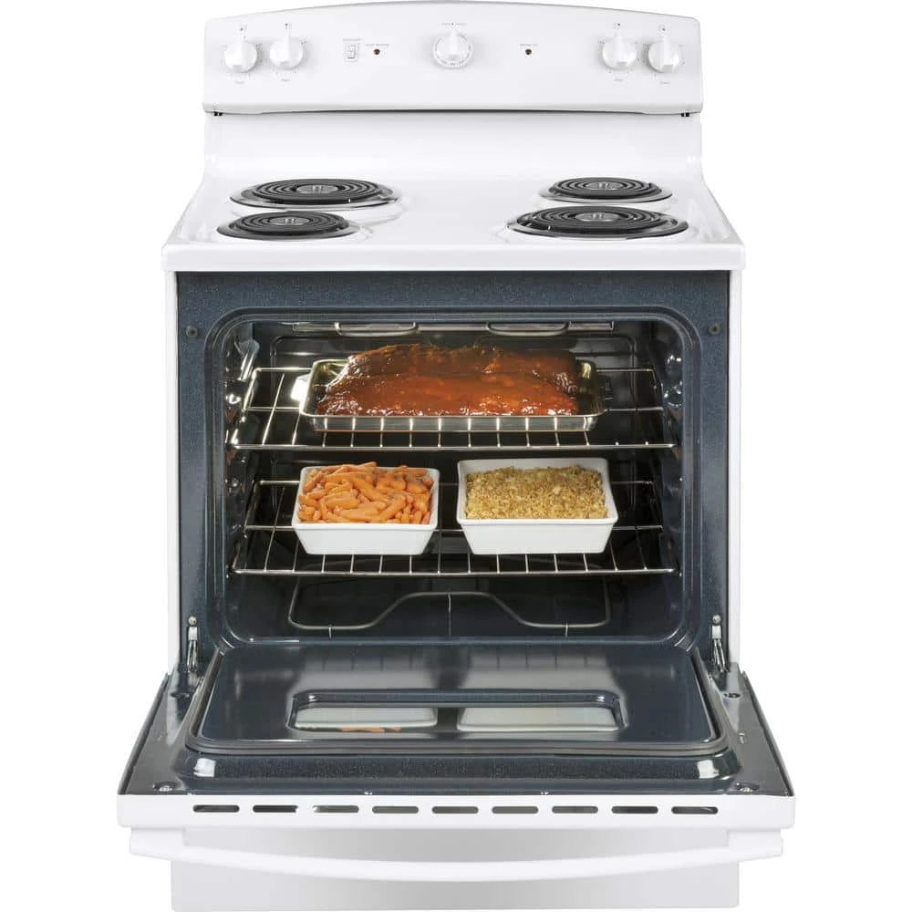 30 in. 5.0 cu. ft. Electric Range in White 30 in. 5.0 cu. ft. Electric Range in White -Appliance Parts Pros Shop white ge single oven electric ranges jbs160dmww e1 1000
