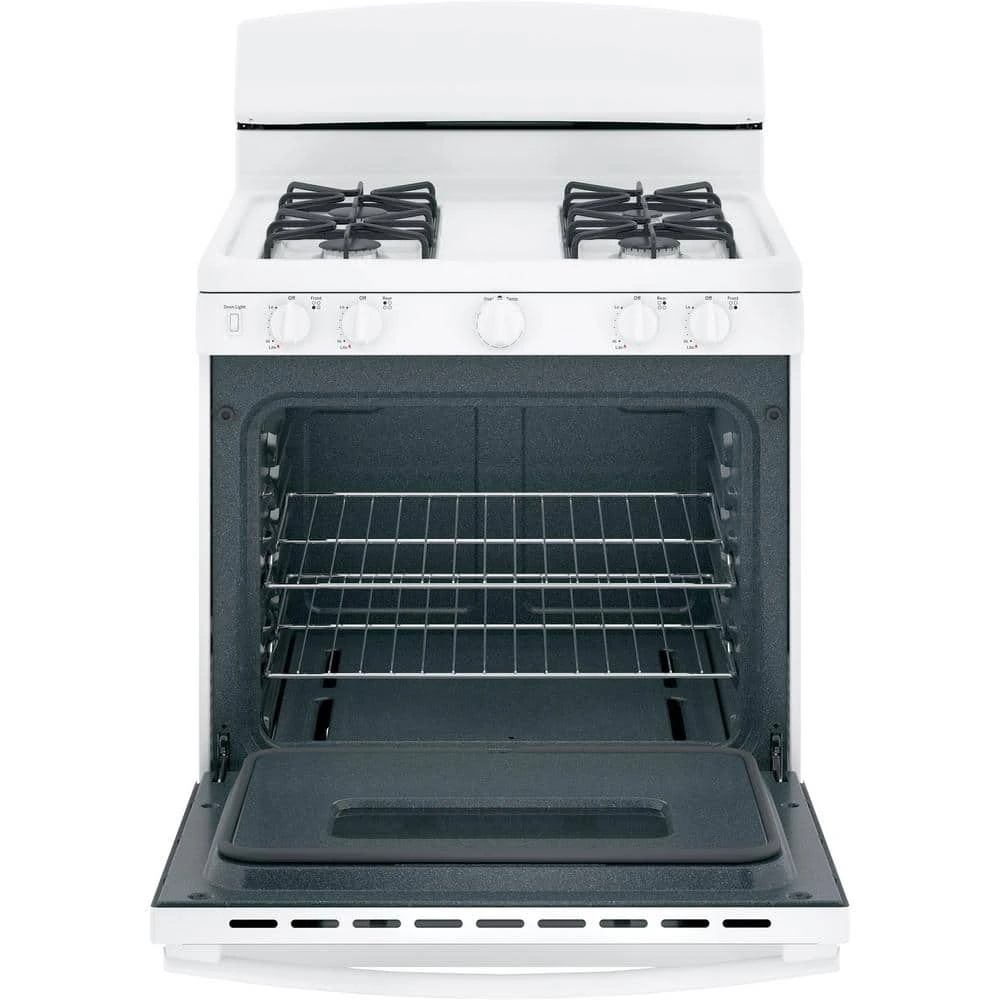 30 in. 4.8 cu. ft. Gas Oven in White GE 30 in. 4.8 cu. ft. Gas Oven in White -Appliance Parts Pros Shop white ge single oven gas ranges jgbs10demww 77 1000