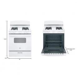GE 30 in. 4.8 cu. ft. Gas Oven in White 3 GE 30 in. 4.8 cu. ft. Gas Oven in White -Appliance Parts Pros Shop white ge single oven gas ranges jgbs10demww a0 1000