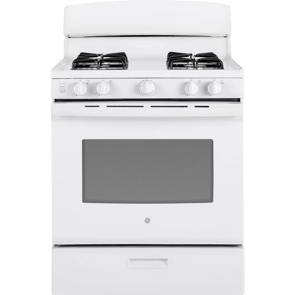 4.8 cu. ft. Gas Range in White 4.8 cu. ft. Gas Range in White -Appliance Parts Pros Shop white ge single oven gas ranges jgbs30dekww 64 1000