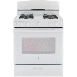 4.8 cu. ft. Gas Range in White 6 4.8 cu. ft. Gas Range in White -Appliance Parts Pros Shop white ge single oven gas ranges jgbs30dekww c3 1000