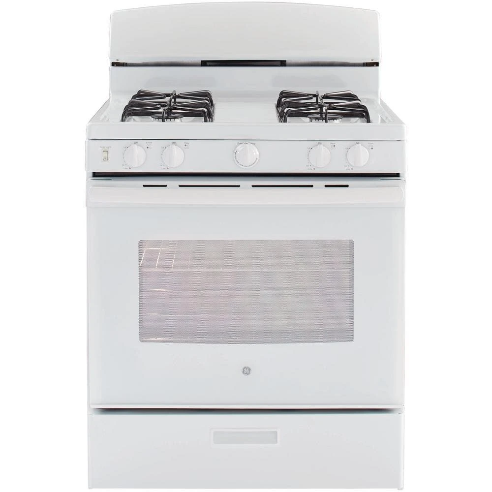 4.8 cu. ft. Gas Range in White 4.8 cu. ft. Gas Range in White -Appliance Parts Pros Shop white ge single oven gas ranges jgbs30dekww c3 1000
