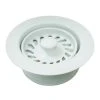 JONES STEPHENS Push-In Kitchen Garbage Disposal Assembly (Flange/Stopper/Strainer) in Polar White 1 JONES STEPHENS Push-In Kitchen Garbage Disposal Assembly (Flange/Stopper/Strainer) in Polar White -Appliance Parts Pros Shop white jones stephens garbage disposal parts b03001 64 1000
