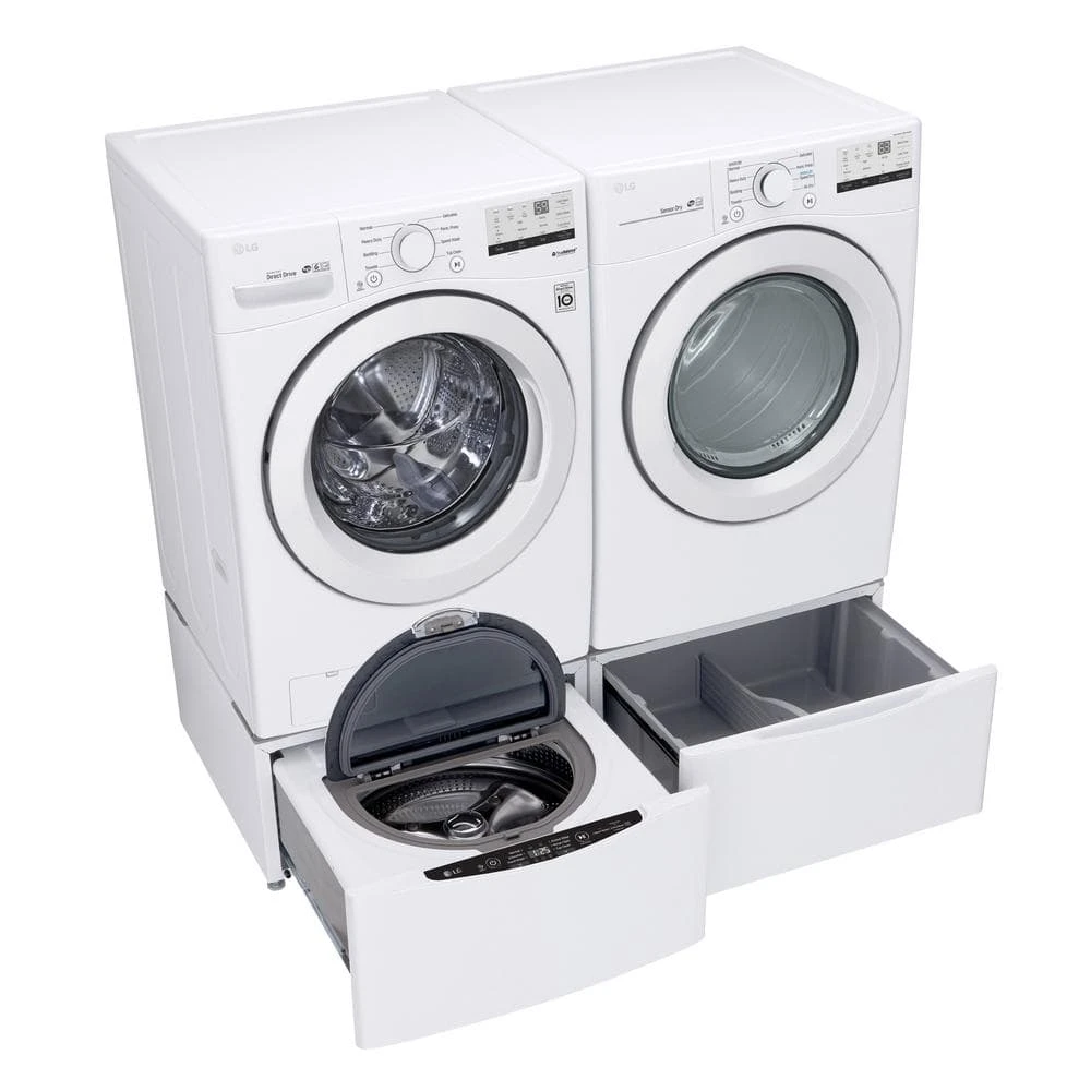 27 in. Laundry Pedestal with Storage Drawer for Washers and Dryers in White LG Electronics 27 in. Laundry Pedestal with Storage Drawer for Washers and Dryers in White -Appliance Parts Pros Shop white lg electronics washer and dryer pedestals wdp4w 4f 1000