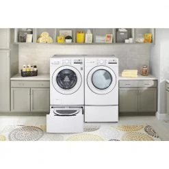 LG Electronics 27 in. Laundry Pedestal with Storage Drawer for Washers and Dryers in White 8 LG Electronics 27 in. Laundry Pedestal with Storage Drawer for Washers and Dryers in White -Appliance Parts Pros Shop white lg electronics washer and dryer pedestals wdp4w c3 1000