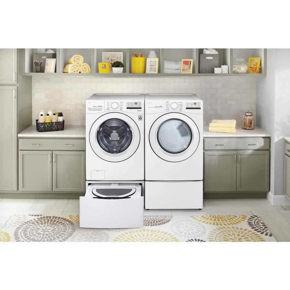 27 in. Laundry Pedestal with Storage Drawer for Washers and Dryers in White LG Electronics 27 in. Laundry Pedestal with Storage Drawer for Washers and Dryers in White -Appliance Parts Pros Shop white lg electronics washer and dryer pedestals wdp4w c3 1000