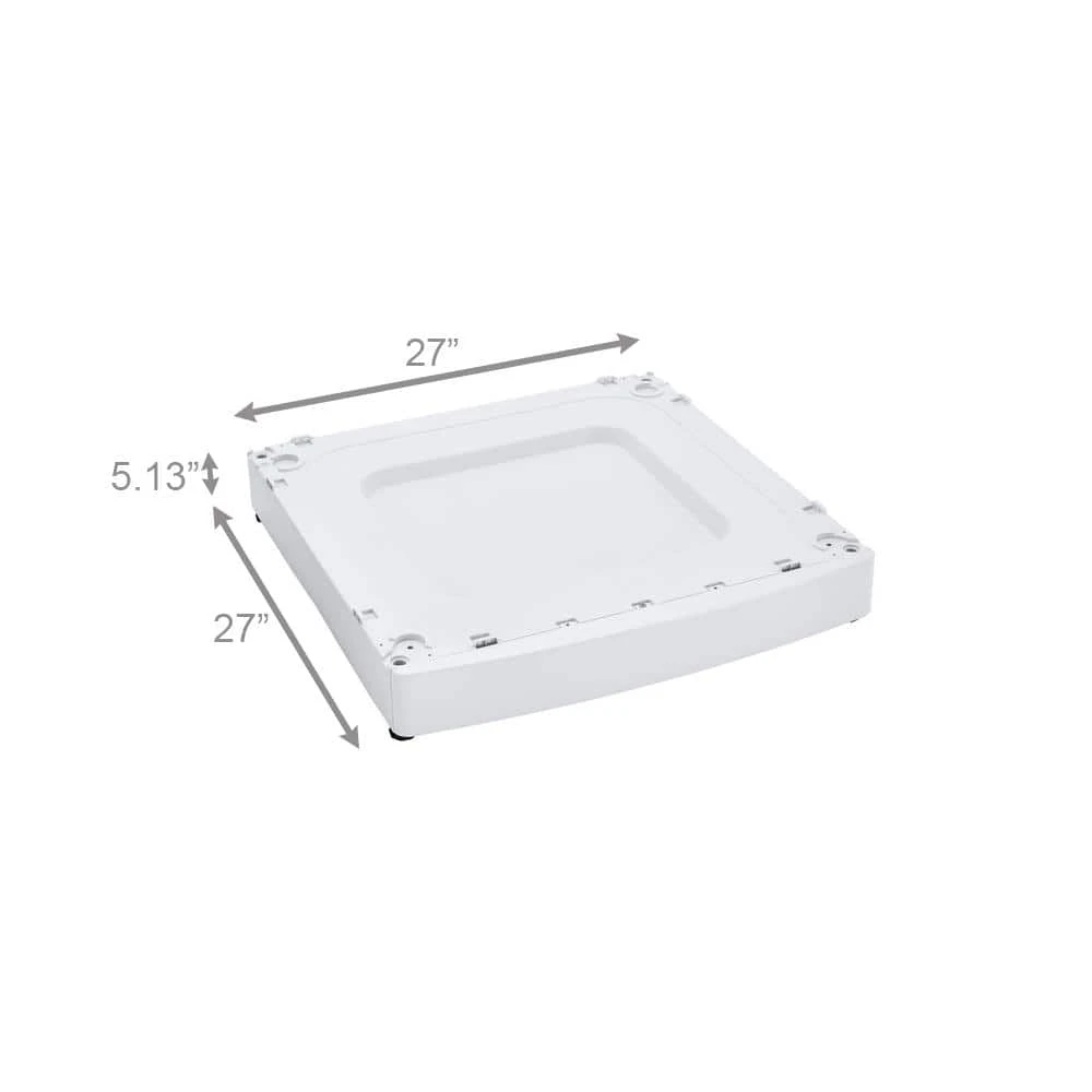 27 in. ADA Compliant Laundry Pedestal Riser in White LG Electronics 27 in. ADA Compliant Laundry Pedestal Riser in White -Appliance Parts Pros Shop white lg electronics washer and dryer pedestals wdps1w 40 1000