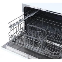 Magic Chef 21 in. White Electronic Countertop 120-volt Dishwasher with 6-Cycles, 6 Place Settings Capacity -Appliance Parts Pros Shop white magic chef countertop dishwashers mcscd6w5 77 1000