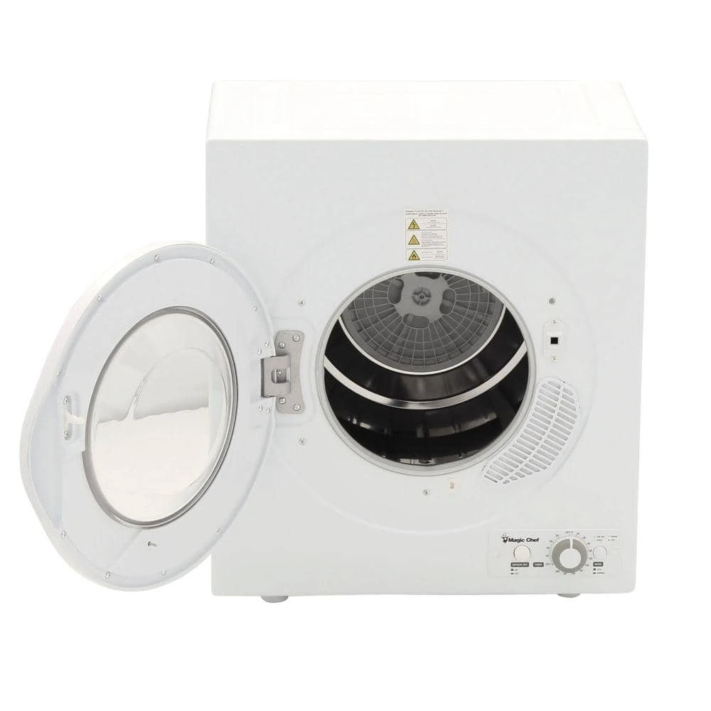 2.6 cu. ft. White Compact Electric Dryer Magic Chef 2.6 cu. ft. White Compact Electric Dryer -Appliance Parts Pros Shop white magic chef electric dryers mcsdry1s e1 1000